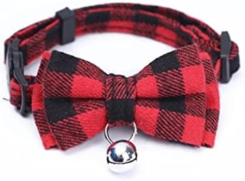 Colorful Plaid Grid Collars Cotton Striped Bowknot Bow Tie Puppy Small Dog Party Bandana Collar