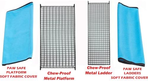 XX-Large 37"x24"x39"H Two Tiers Chew-Proof Large Double Large Front Doors Tight 1/2-inch Wire Spacing for Feisty Ferret Hammock Chinchilla Cat Sugar Glider Home On Wheels