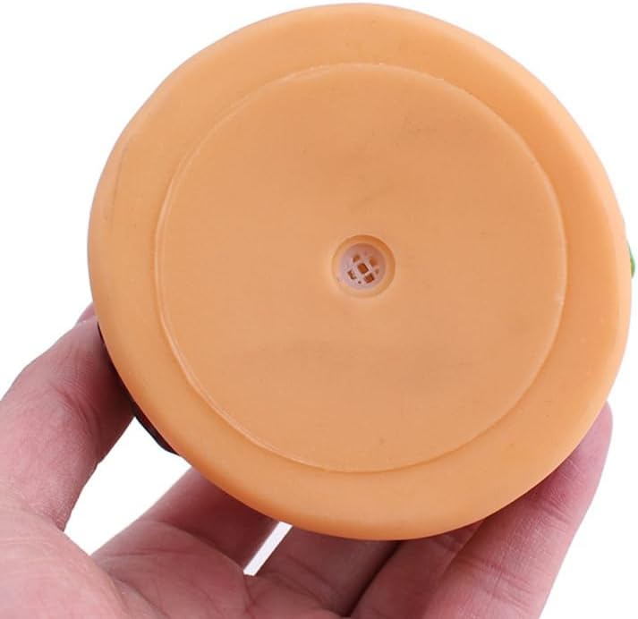 YARNOW Hamburger Squeaking Dog Toy for Small Dogs and Puppies Chew Toy with Squeaker and Crunchy Filler 3.34 X 3.34 X 2.16 in Interactive Play for Dental Care