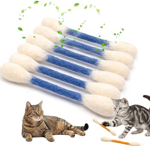 Giant Cotton Swabs Cat Toys with Catnip 6 Pk (F)