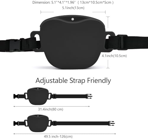 AUDWUD Magnetic Silicone Dog Treat Pouch with Adjustable Belt