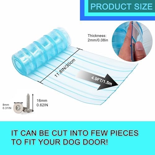 Dog Door Replacement Flaps, Safe PVC Plastic Vinyl Strip