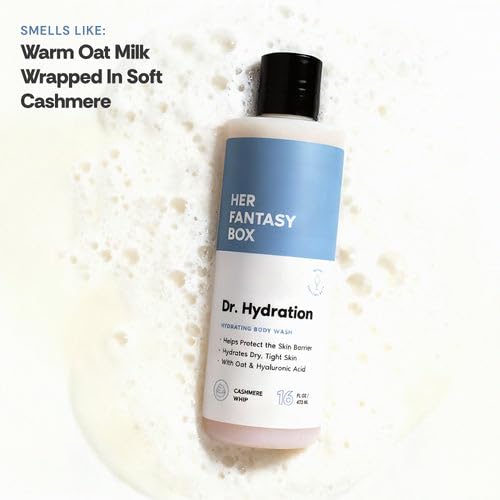 Her Fantasy Box | Dr. Hydration Moisturizing Body Wash – Ultra-Hydrating Cleanser with Hyaluronic Acid & Aloe, Gentle Daily Wash for Soft, Smooth-Feeling Skin, Vegan & pH Balanced (16 oz)