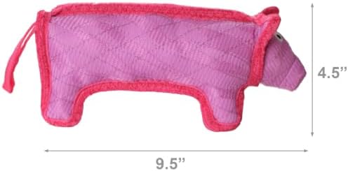 Tuffy® - DuraForce® : Pig Dog Toy: Ultra Durable Plush Toy with Multiple Layers & Reinforced Seams, Washable and Floats, DuraForce® Construction