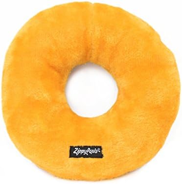 ZippyPaws - Jumbo Donutz - Strawberry - Interactive Pet Donut Toys for Dogs with Embroidered Sprinkles, Soft, No Stuffing, Durable Large Breed Dog & Puppy Toys with Squeaker