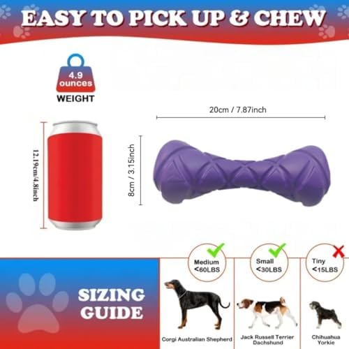 Interactive Dog Bone Toy - Lightweight EVA Foam Floating Fetch Toy for Water & Land - Soft Durable Fitness Bone for Training & Exercise - Textured Grip Gentle on Teeth & Gums, Pet Chew Toy (Green)