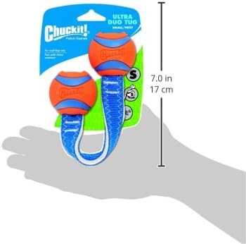 Chuckit! Ultra Duo Tug Toy, Small Indoor and Outdoor for Dogs 0-20 Pounds