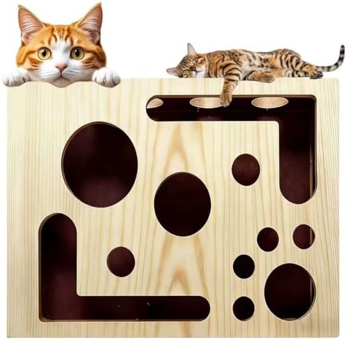 2026 New Cat Scratch Puzzle Enrichment Box, Cat Nail File Box with Sandpaper Inside, Toy Gift for a Cats that Hates Having Its Nails Trimmed, Stress-Free Alternative to Trimming Nails