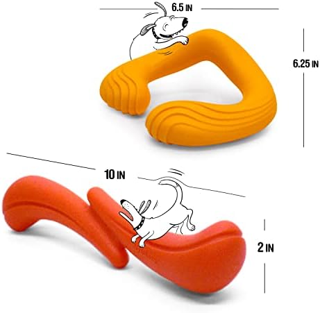 Nylabone C-Shuu and Stik-Go Interactive Dog Toys Bundle for Dogs – Lightweight Intriguing Dog Fetch Toys for Creative Play & Dog Exercise