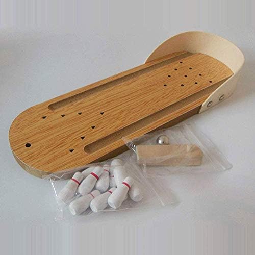 Litewoo Bird Training Toy Mini Bowling Wooden Parrot Desktop Intelligence Training Game for Parakeet Cockatiel Conure Lovebird Budgie Finch Cockatoo African Grey