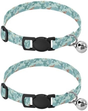 Cute Cartoon Airplanes Metal Bell Included Cats Collar 2 Pack Adjustable Pet Collar