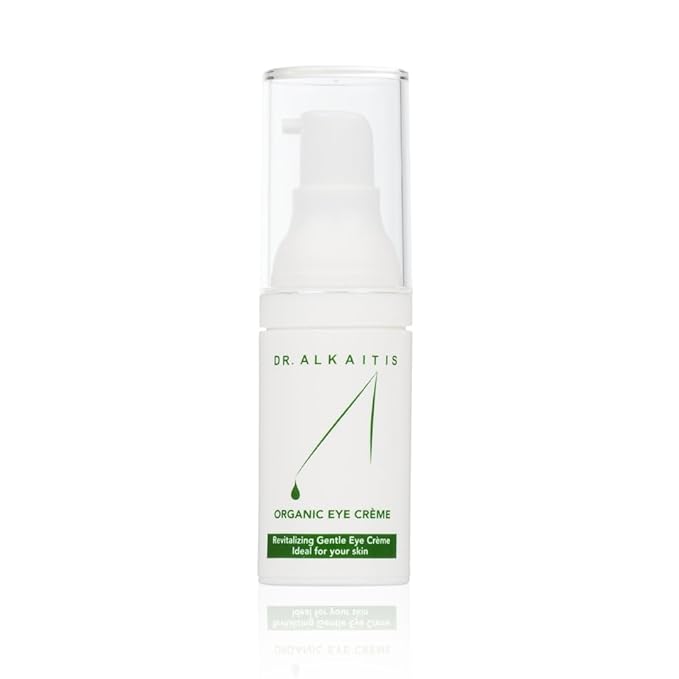 DR. ALKAITIS Organic Eye Crème - Gentle Moisturizer with Sacha Inchi & Signature Botanical Complexes - Circulation-Boosting Dark Circle Care (0.5 fl oz / 15 ml)