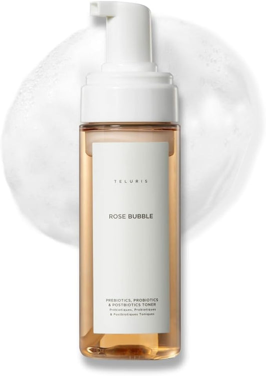 Rose Bubble Pre, Pro & Postbiotics Toner - Balancing microbiome Toner with Super-Absorbing Rose Bubble (150ml)