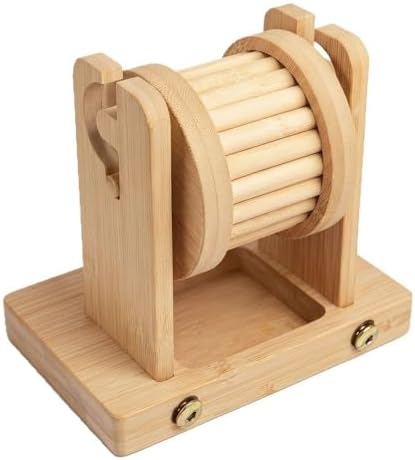 Hamster Enrichment Toys,Wooden Rat Toys for Pet Rats & Mice,Interactive Foraging Puzzle Feeder for Syrian, Dwarf - Small Animal Treat Dispenser