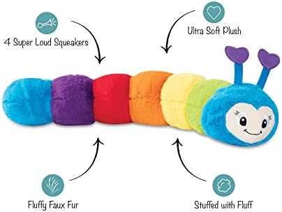 Fringe Studio Jumbo Plush Dog Toy, Don't Bug Me, Approx 23.5" Long x 5" w x 6.1" h, PetShop Collection (314050)