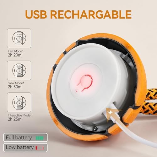 ALL FOR PAWS Interactive Dog Ball Toys, Moving Dog Ball Toy for Boredom, Puppy Enrichment Toy for Mental Stimulation Motion Activated Spinning Balls for Small Medium Large Dogs, USB Rechargeable