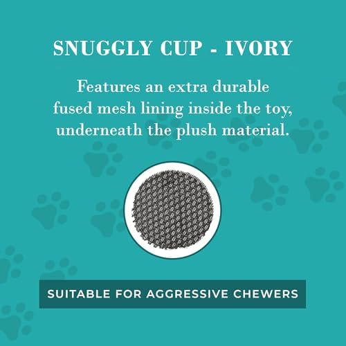 Haute Diggity Dog Snuggly Cup Plush Dog Toy Tumbler Parody Stuffed Chew Toy
