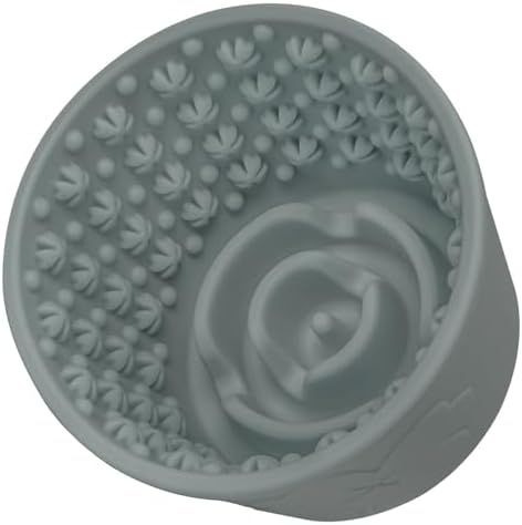 Silicone Lick Bowl for Dogs ，Freeze Bowl for Dogs with Suction Cups for Dog Anxiety Relief,Interactive Dog Puzzle Toy(Dark Green)