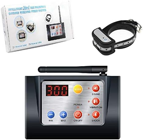 Dog Fence Wireless & Training Collar 2 in 1 System,Safe Outdoor Electric Pet Containment System,Beep/Vibration/Shock Collars with Remote, Waterproof and Rechargeable Transmitter and Collar,for1dog