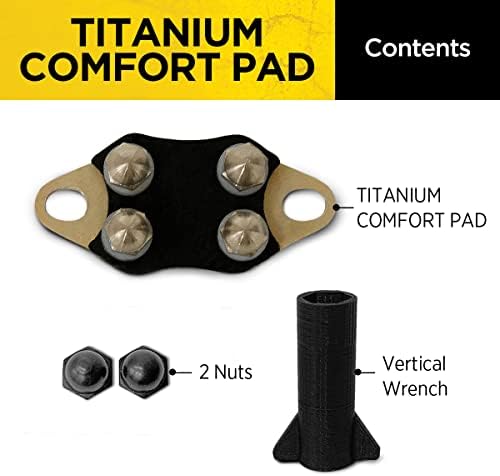Dogtra Titanium Comfort Pad Contact Points – Female – Low-Profile for Sensitive Skin – E-Collar for Dogs Training Collar – Fits Most (Not X Series, 200iQ, PATHFINDER2, Fence, Smart NoBark)
