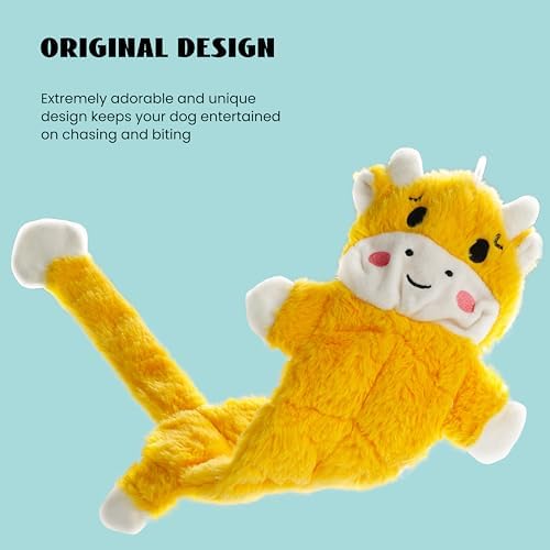 Nocciola 5 PCS No Stuffing Crinkle Dog Squeaky Toys, Durable Dog Toys for Tug of War, Tough Dog Toys for Aggressive Chewers to Keep Them Busy