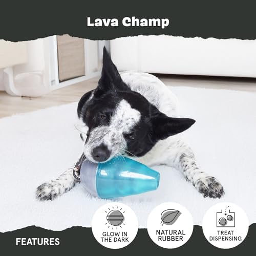 Barkbox Lava Champ Dog Toy for Medium Dogs – Wacky Bounce and Treat Dispensing Fun for Engaging and Interactive Playtime