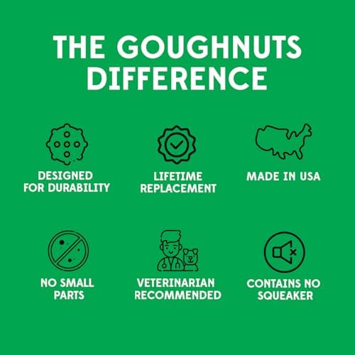 Goughnuts Large Water Stick – Floating Dog Toys for Water Fetch, Interactive Heavy Duty Dog Pool Toy for Aggressive Chewers, Big and Large Dogs 60+ lbs, Natural Reinforced Rubber Float, USA Made