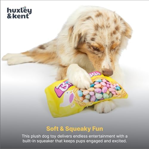 Huxley & Kent Power Plush Squeaky Dog Toy, Birdy Eggs, Large