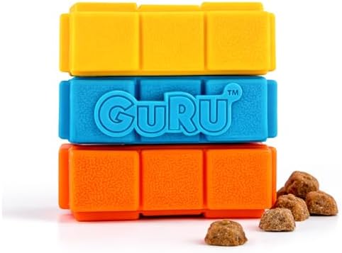 GURU Pet Dog-X-Cube Toy Keeps Dogs Active & Happy - Interactive Dog Toys with Twisting Puzzle Layers for Mental Stimulation - Dog Enrichment Toys Challenge Your Pet with Multi-Action Treat Dispensing
