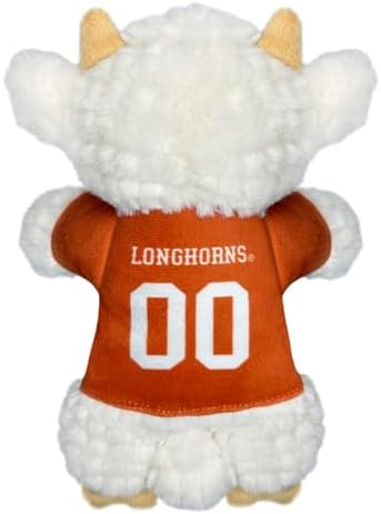 Pets First NCAA Texas Longhorns Goat Plush Toy for Dogs and Cats with Squeaker, Wearing a Team Jersey! Fun & Sporty Goat Shaped Dog Chew Toy, Interactive Pet Toy