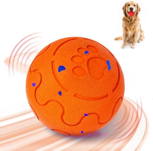 Interactive Dog Ball Toy, Smart Dog Toy for Medium and Large Dogs, Automatic Moving Rotating & Bouncing Ball, Durable E-TPU Material, IP54 Waterproof, Motion-Activated Dog Toy for Active Dogs