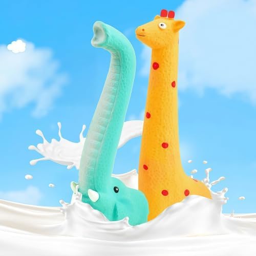 Dog Chew Toys for Aggressive Chewers, Cute Latex Giraffe Design