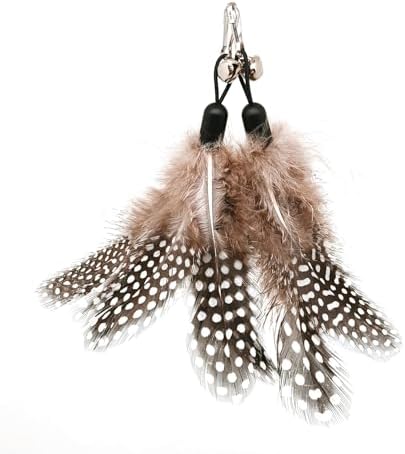 miwoowim 12 Pack Cat Wand Toy Refills with Bells, Teaser Toys Replacement