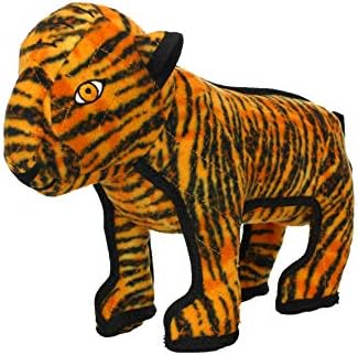 TUFFY® - 2 Pack Original : Tiger Dog Toy : : Ultra Durable Plush Toy with Multiple Layers & Reinforced Seams, Washable and Floats, Original Construction