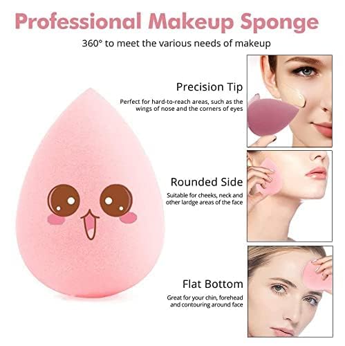 Premium Makeup Sponges Set 8PCS Beauty sponges Blending Blenders with Holder, Flawless for Cream, Powder and Liquid