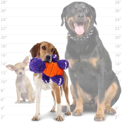MIGHTY Tuffy Microfiber Medium Ball Dragon Dog Toy