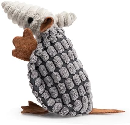Hollypet Armadillo Squeaky Puppy Dog Toys for Small Medium Dogs, 6"