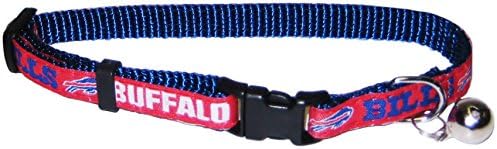 Pets First COLLAR for CATS - NFL BUFFALO BILLS CAT COLLAR. - Strong & Adjustable FOOTBALL Cat Collars with Metal Jingle Bell