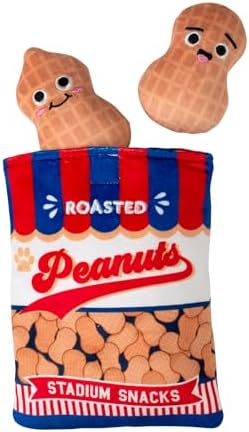 Fringe Studio Plush Dog Toy, Hide & Seek Burrow 3 Pieces Set, NUT-in BUT Fun, Pet Shop Collection (289243)