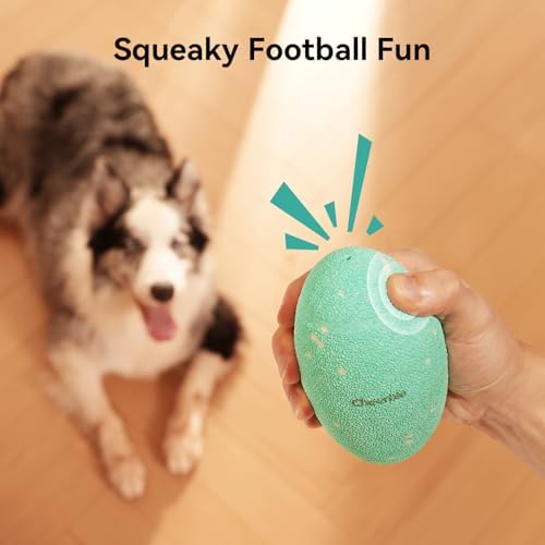Smart Interactive Dog Toy, Wicked Rugby, Squeaky Dog Toy Football, Automatic Moving, Bouncing, and Rotating, E-TPU Material, Bouncing Fetch Toy for Indoor/Outdoor Use and Small to Large Dogs