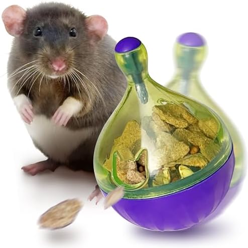 Rat Puzzle Foraging Toy, Interactive Toys for Guinea Pig Rabbit and Small Animal,Rats Enrichment and Sniffing Toy, Treat Dispensing Slow Toy for Rat cage Accessories 1pc