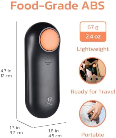 Clink Design 2-in-1 Dog Clicker for Training with Treat Storage, Black