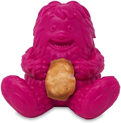 Yeti Puff & Play Interactive Dog Toy, Nugget Treat Dispenser, Pink Yeti