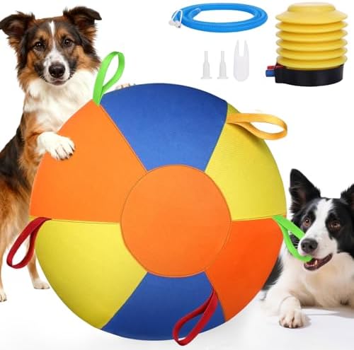 AIERSA 21" Herding Ball for Dogs, Large Dog Ball with Handles