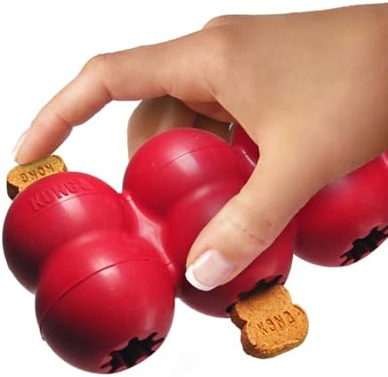 KONG Goodie Ribbon, Stuffable Natural Rubber Dog Toy, for Medium Dogs