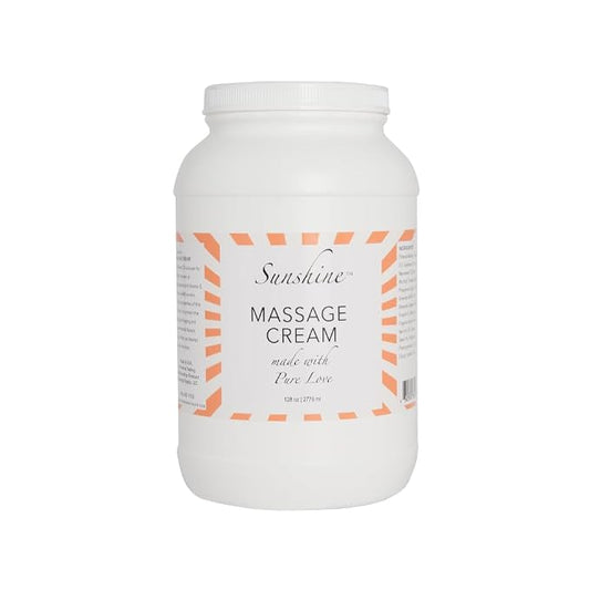DMS Sunshine Massage Cream, Sunflower Oil, Vitamin E, Aloe Vera, Hydrating, Moisturizing, Skin Soothing, Professional Grade, 1 gallon