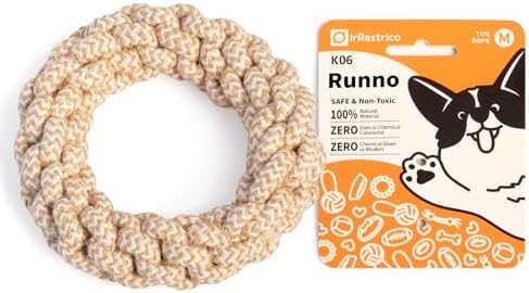 Durable Puppy Chew Toys for Teething, Tough Rope Toys for Small and Medium Dogs, Training Chew Rope, M Size