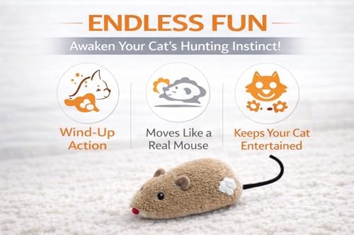 ZYLOSTORE CAT Toy, Mouse for Cats, Interactive Toy, for Indoor Cats,Pack of 2 MICE,Automatic CAT Toy,