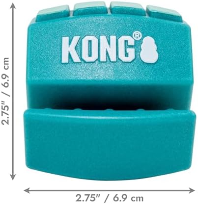 KONG Rewards Roll Upz Dog Toy – Durable Treat Dispenser for Chews, Paste & Ziggies Snacks, Interactive Enrichment Toy for Mental Stimulation, Foraging & Licking, Easy-Clean Dog Treat Toy (Ball)