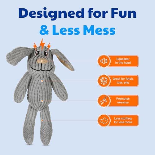 American Kennel Club Pixel Pups Dog Toy – Soft Plush Squeaky Toy for Toss, Fetch & Tug Play, Cozy Comfort Toy that Promotes Exercise for Small to Medium Dogs